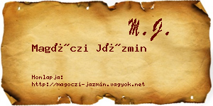 Magóczi Jázmin névjegykártya